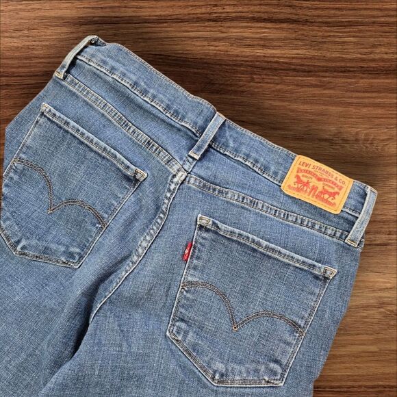 Levi's 311 Shaping Skinny Distressed Stretch Blue Jeans - Picture 4 of 7